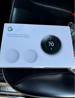 Google Nest Learning Thermostat + 2 Temperature Sensors