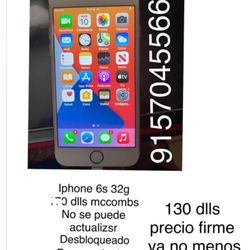 Iphone 6 S Desbloqueado , Detalle : No Se Puede Actualizar