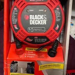Black & Decker Simple Start Vehicle to Vehicle Battery Booster Charger Jumper