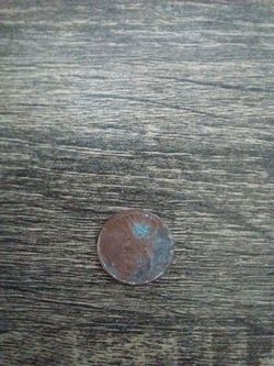 Old Copper Coin with Patina