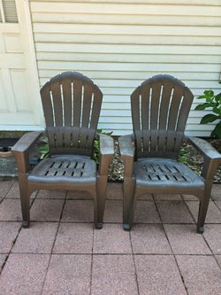 Two Adirondack Chairs