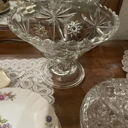 2 Glass Fruit Bowl