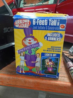Gemmy Airblown Inflatable The Partys here 6ft inflatable