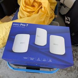 Amazon Eero Pro 7 Mesh Wifi System - 3 Pack Brand New