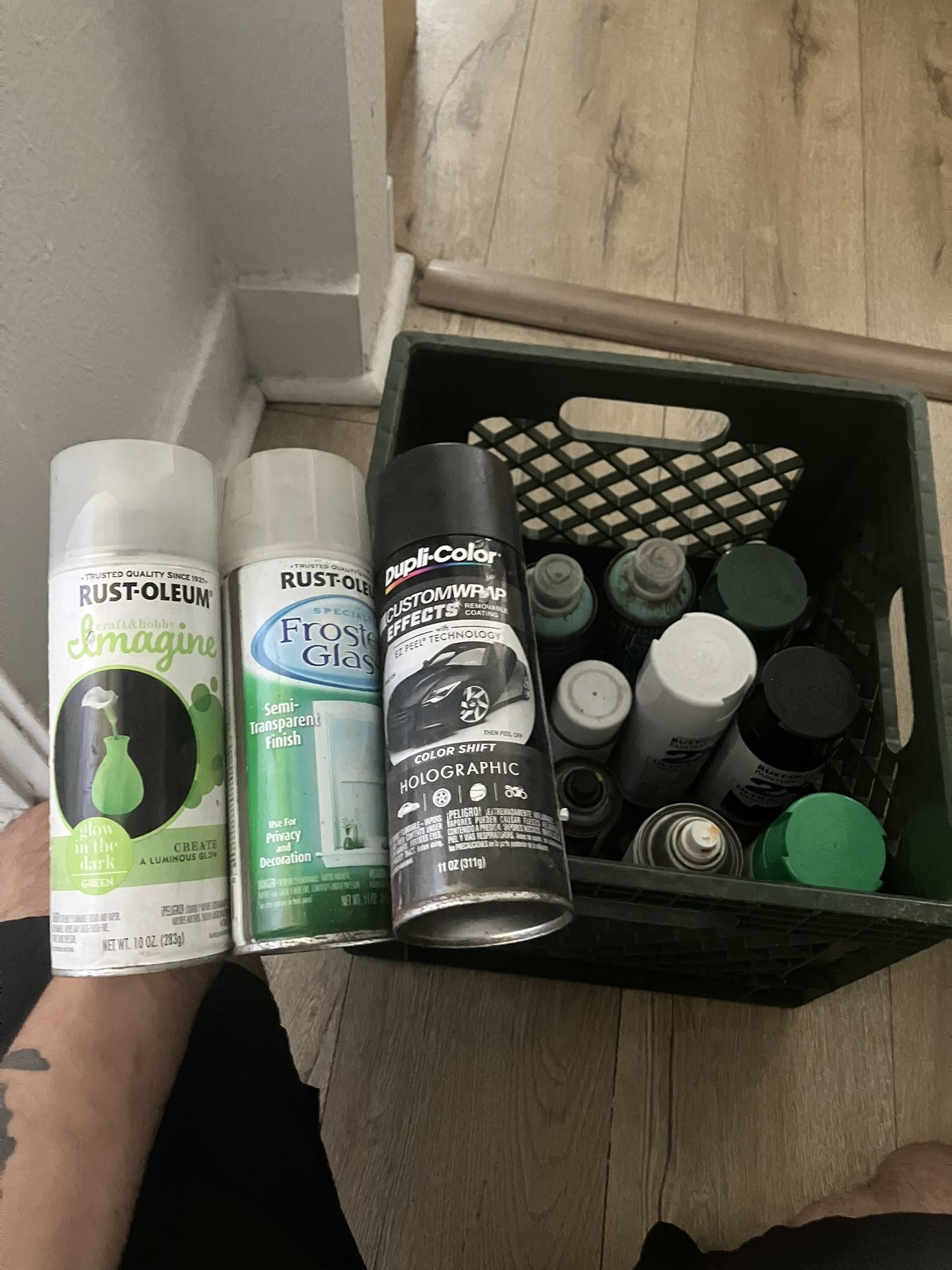 Lot Of Spray Paint Cans, Multiple Colors