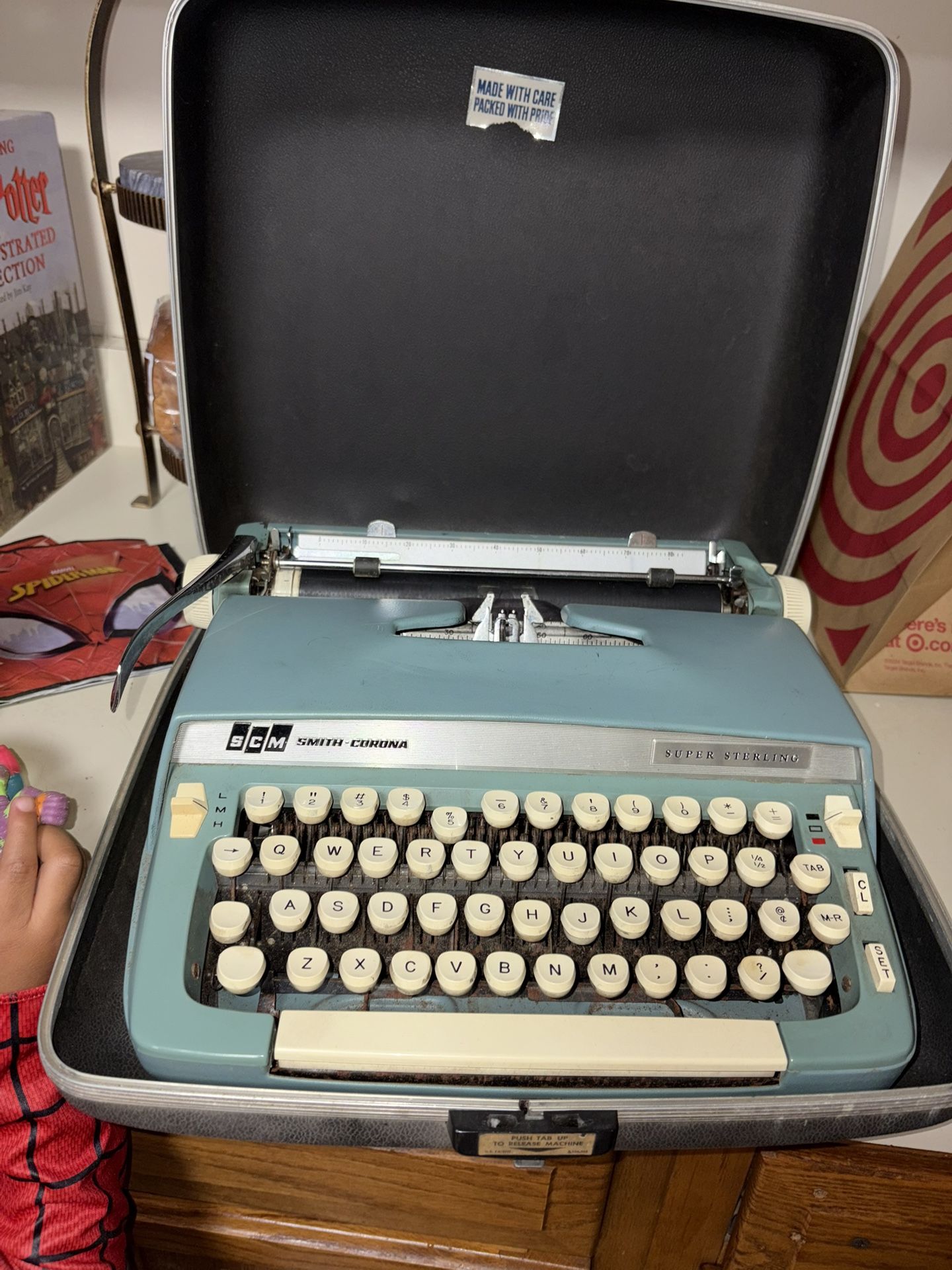 Smith Corona Super-Sterling Silver Type Writer