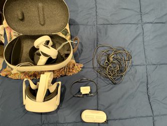 Meta Quest 2 VR Headset with Controllers and Case