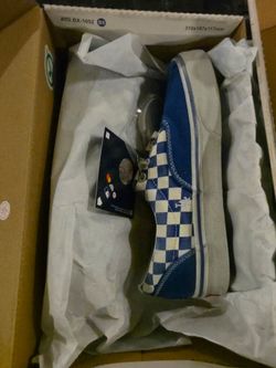 Vans x Dodgers Blue Checkerboard Low-Top Sneakers size 9.5 low 7 low and 10 high  NO TRADES