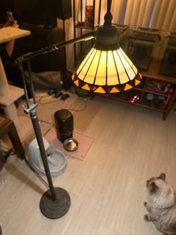 Meyda Tiffany Prairie Mission Adjustable Floor Lamp