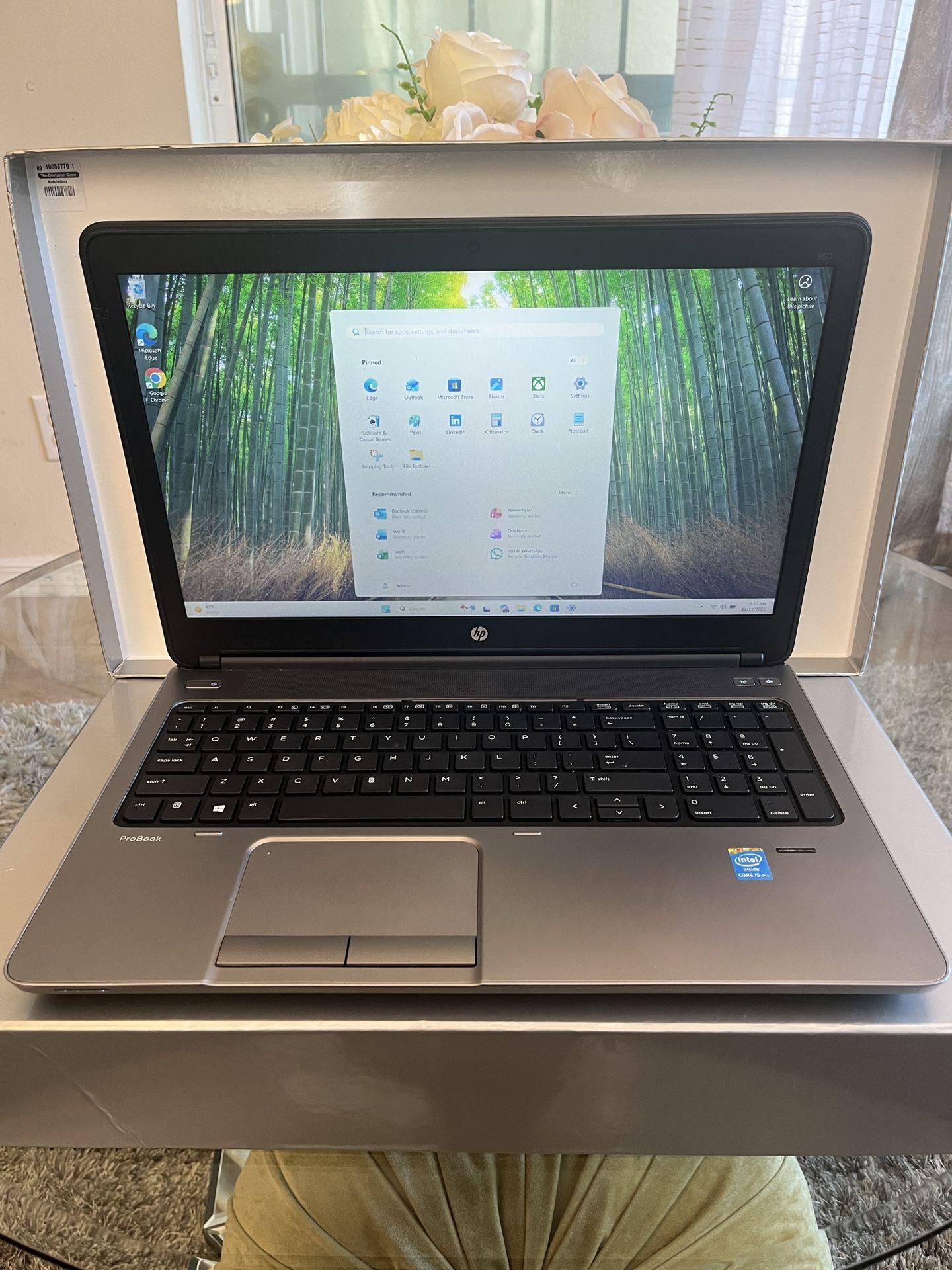 HP ProBook 650 Laptop Notebook Intel i5 120GB SSD 8GB RAM Windows 11 w/ Charger - $130