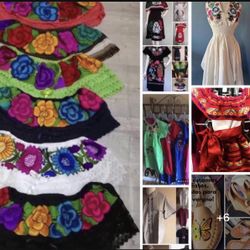 Mexican Dresses & Blouses, Women & Girls 🇲🇽 Vestidos Mexicanos, Dama y Niña🇲🇽Guayaberas, Hombre y Niño