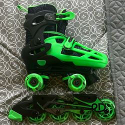 Roller Derby Falcon 2-in-1 Combo Quad and Inline Skates for Kids, Adjustable Sizing