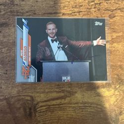 Pete Alonso Autographed 2020 Topps SP Card Signed Mets—CARD IS CREASED