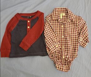 Janie and Jack bodysuit and shrit