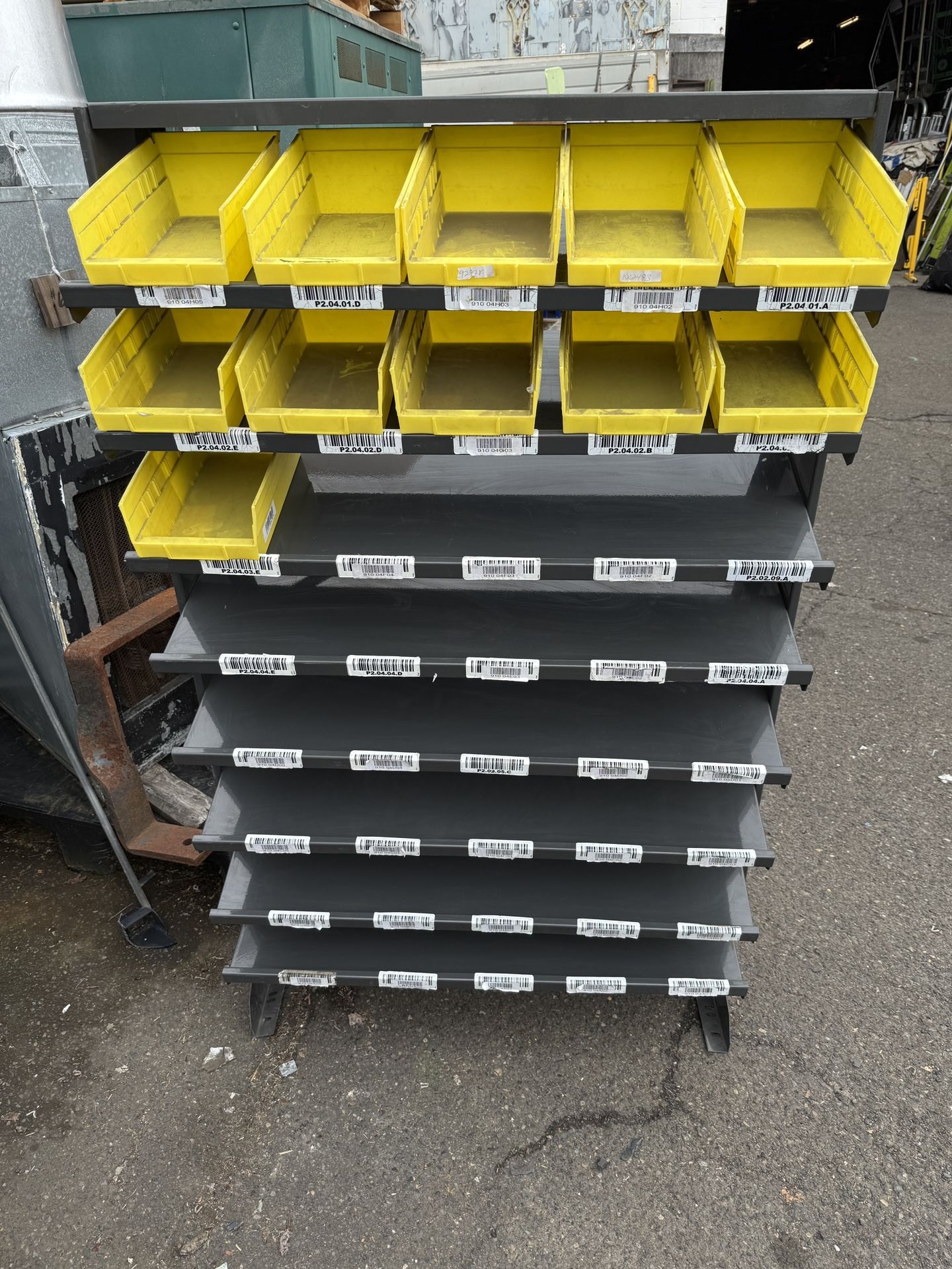 Heavy Duty Sloped Hardware Rack