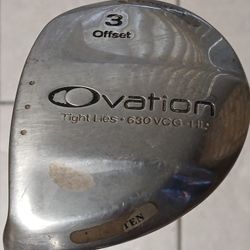 Tight Lies LHanded Ovation Offset 3 Fairway Wood 75gm 