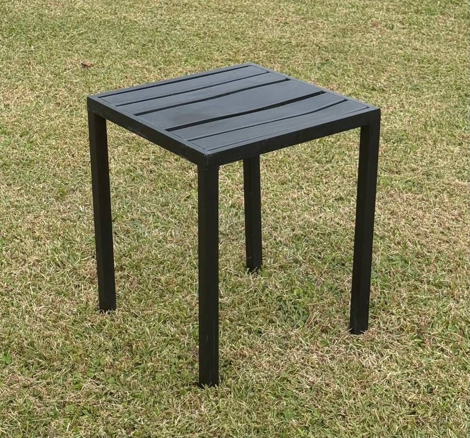 Metal Square Indoor Outdoor Side Table Plant Stand