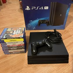 PS4 Pro With Games 