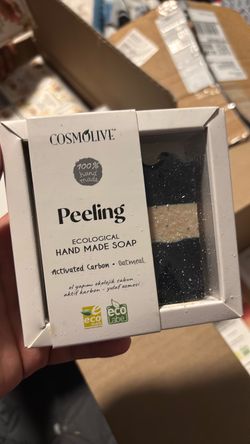 Cosmolive Peeling Handmade Soap Activated Carbon Oatmeal