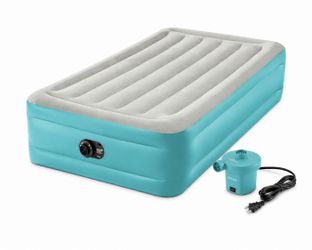 Intex Twin Inflatable Air Mattress with External Pump