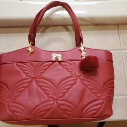 Laptop Purse, Leather, Heavy Duty -Good Quality, Red Bag $50