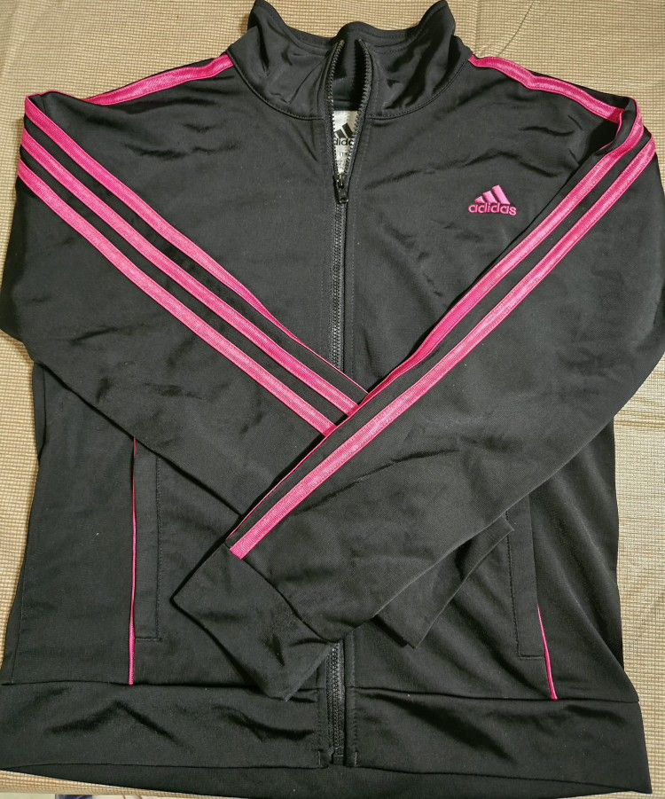 Adidas Girls Zip Up Sweater