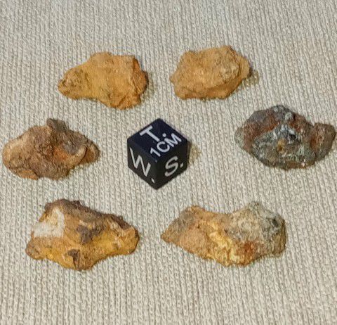 Lot of 6 Sericho Meteorite Fragments (See description)