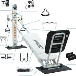 GR8 Flex High Performance GYM Pearl White XL Model Pilates Total Gym $815 New On Amazon--Save $$