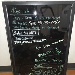 Black magnetic dry race board