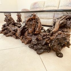 Vintage burl Wood Coffee Table