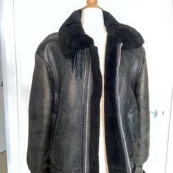 Vintage J.A. Dubow Leather B3 Bomber Jacket - Never Worn - Excellent Condition