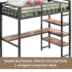 Twin Loft Bed With Mattress