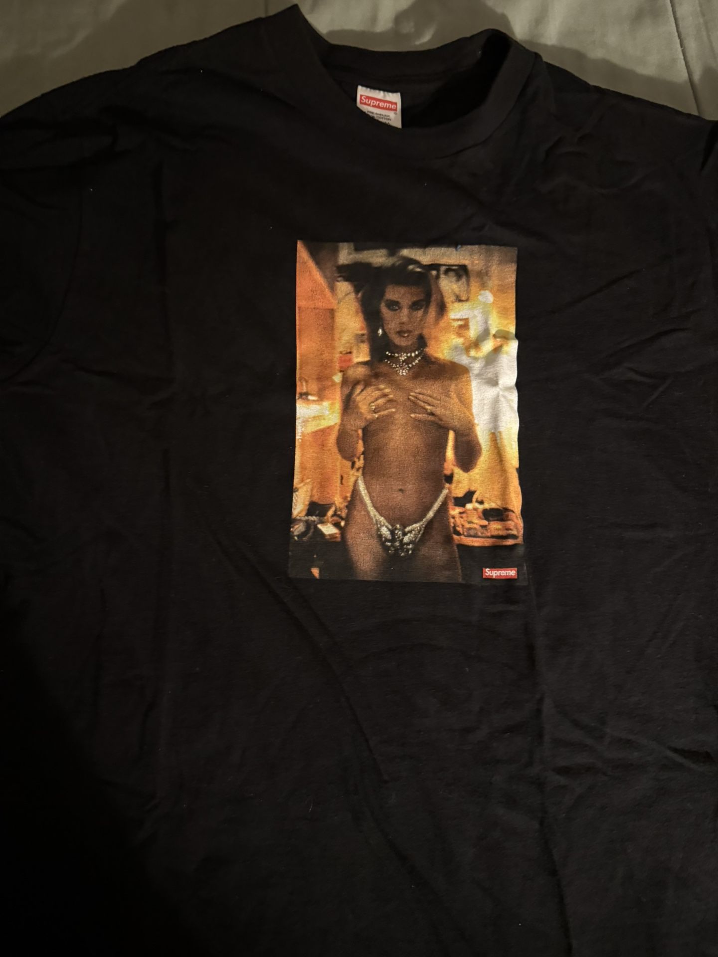 Supreme Nan Goldin Kim In Rhinestone Tee