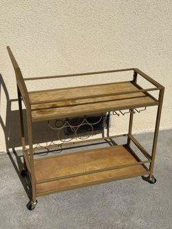 Gold bar cart