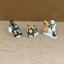 Dept 56 H V Christmas Figures Lot Of 3