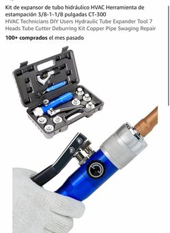 Kit de expansor de tubo hidráulico HVAC Herramienta de estampación 3/8-1-1/8 pulgadas CT-300 HVAC Technicians DIY Users Hydraulic Tube Expander Tool 7