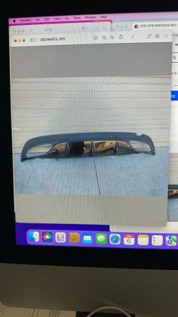 2015-2019 Mercedes Benz C Class W205 AMG Rear Valance Diffuser OEM