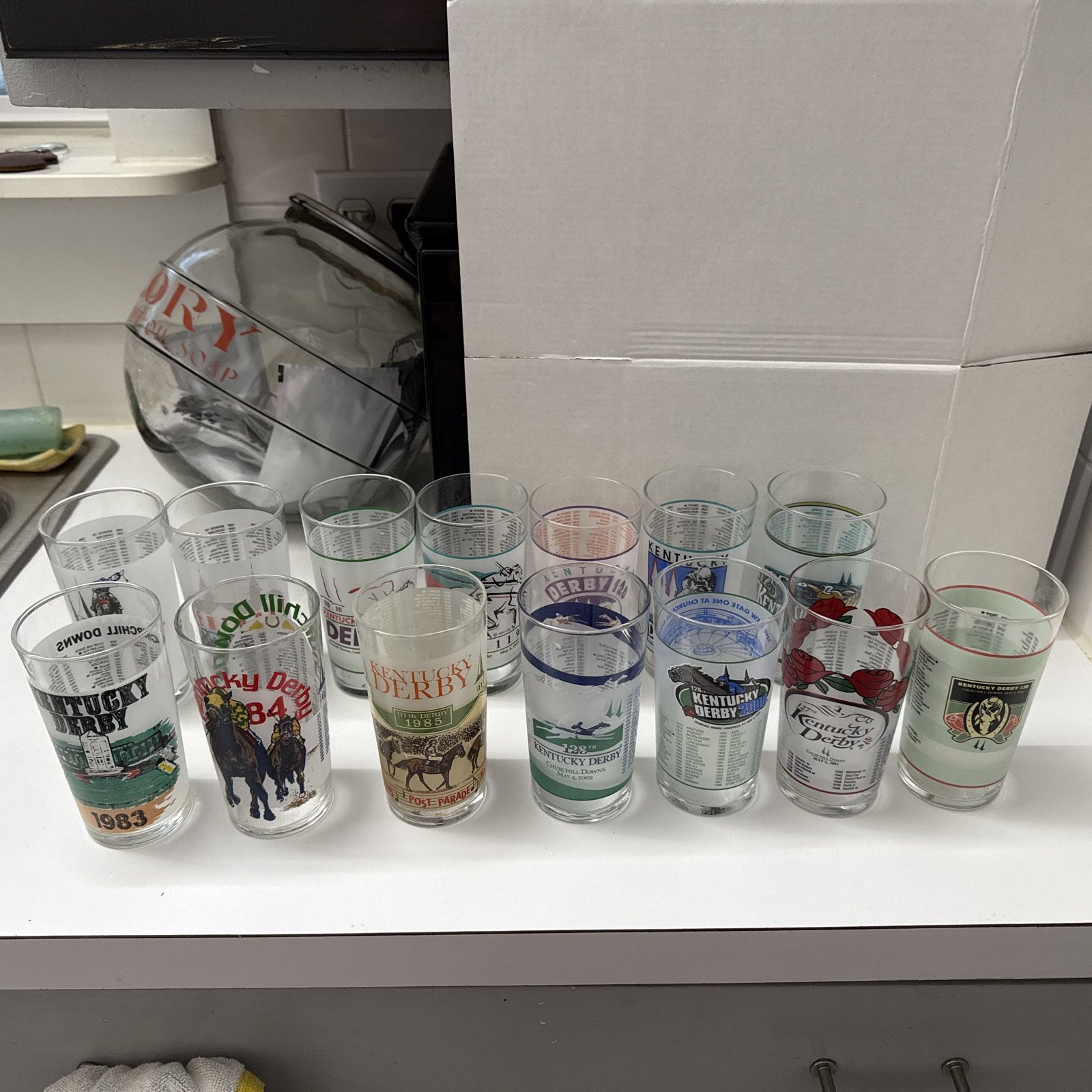 Kentucky Derby Mint Julep Tumblers (13) 1980s-2004