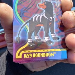 Houndoom # 220 Pokemon Card Topps TV Animation Edition Foil Holo rare

