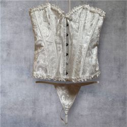 Two Pieces Of White Corset 