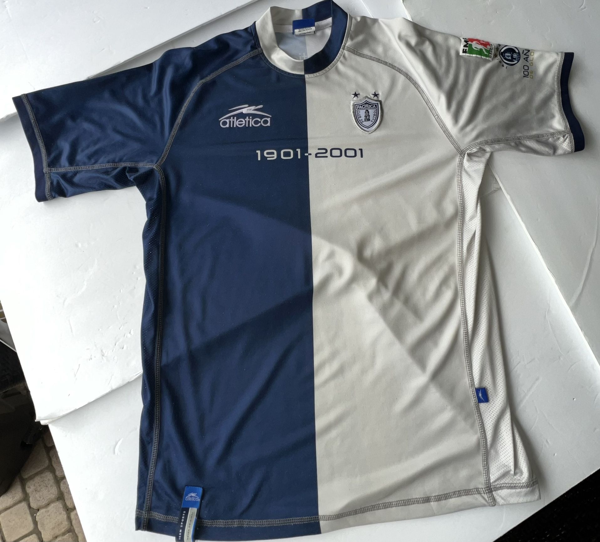 Rare Vintage Pachuca Fc Atletica Jersey 2000 2001 1(contact info removed) Xl Mexico LigaMx