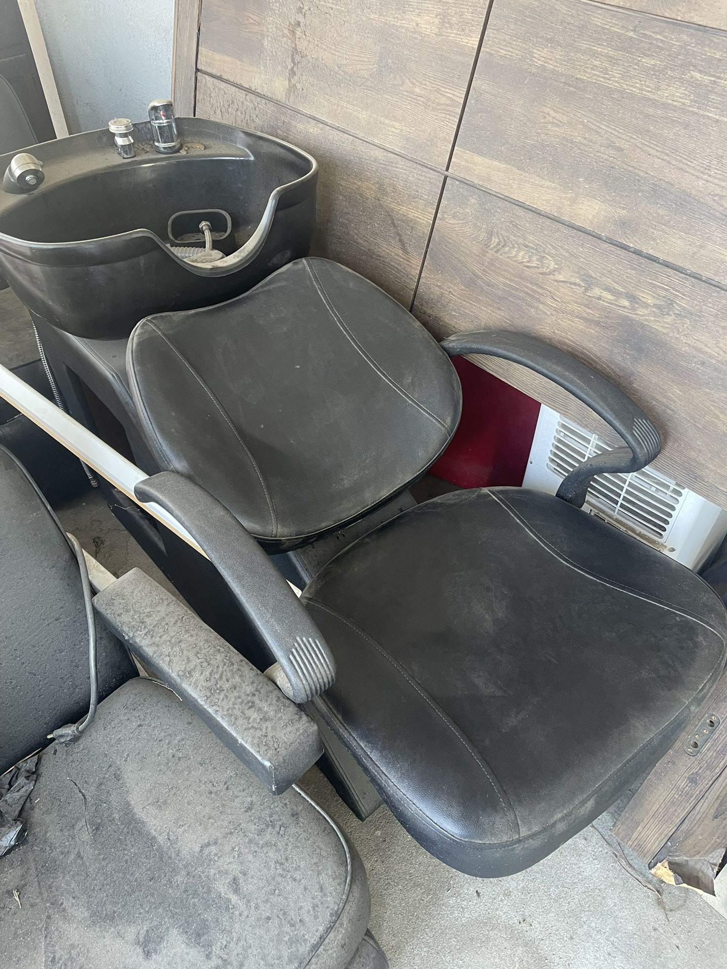 Salon Shampoo Bowl Chair And Hair Dryer