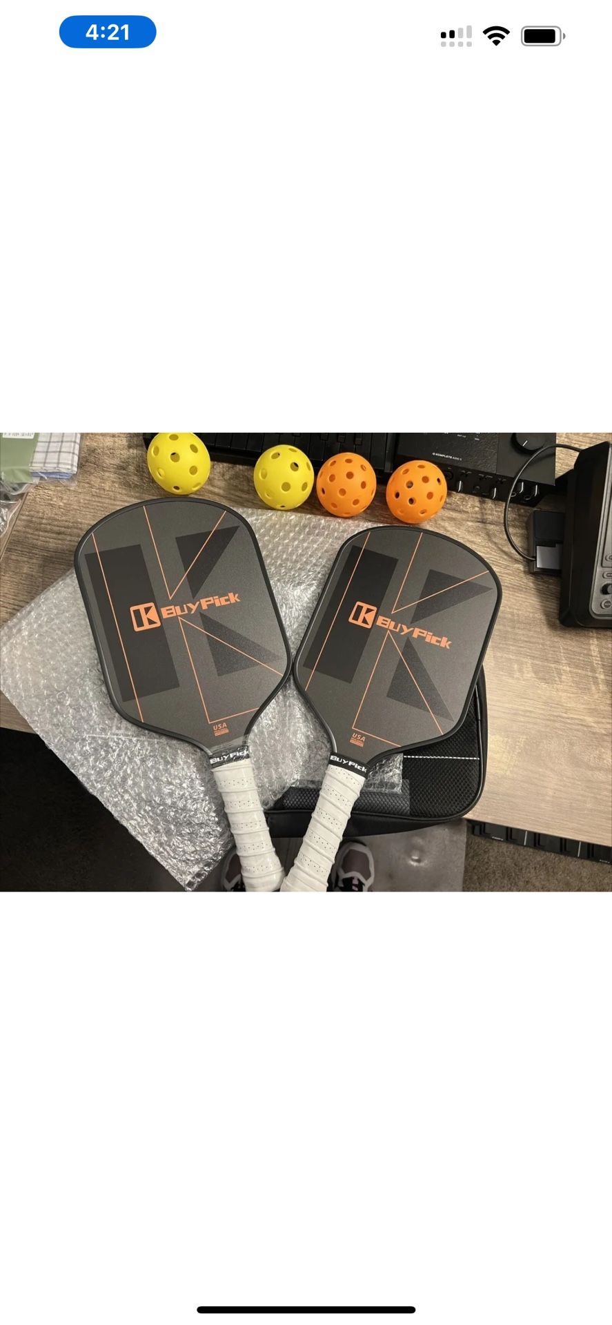 Buypick Pickleball Paddle set - carbon fiber composite materials
