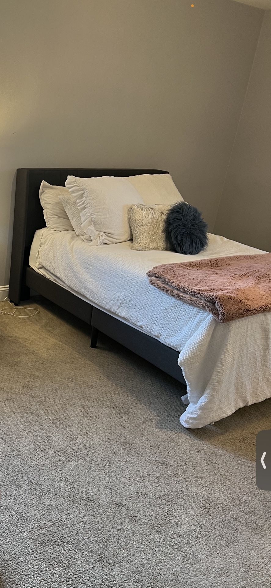 SELLING BY EOD Full Bed And Glass Desk For Sale