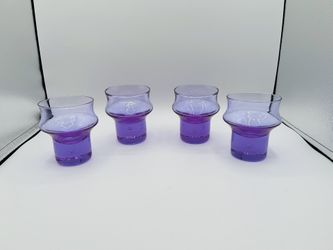 Set Of Purple Glasses 