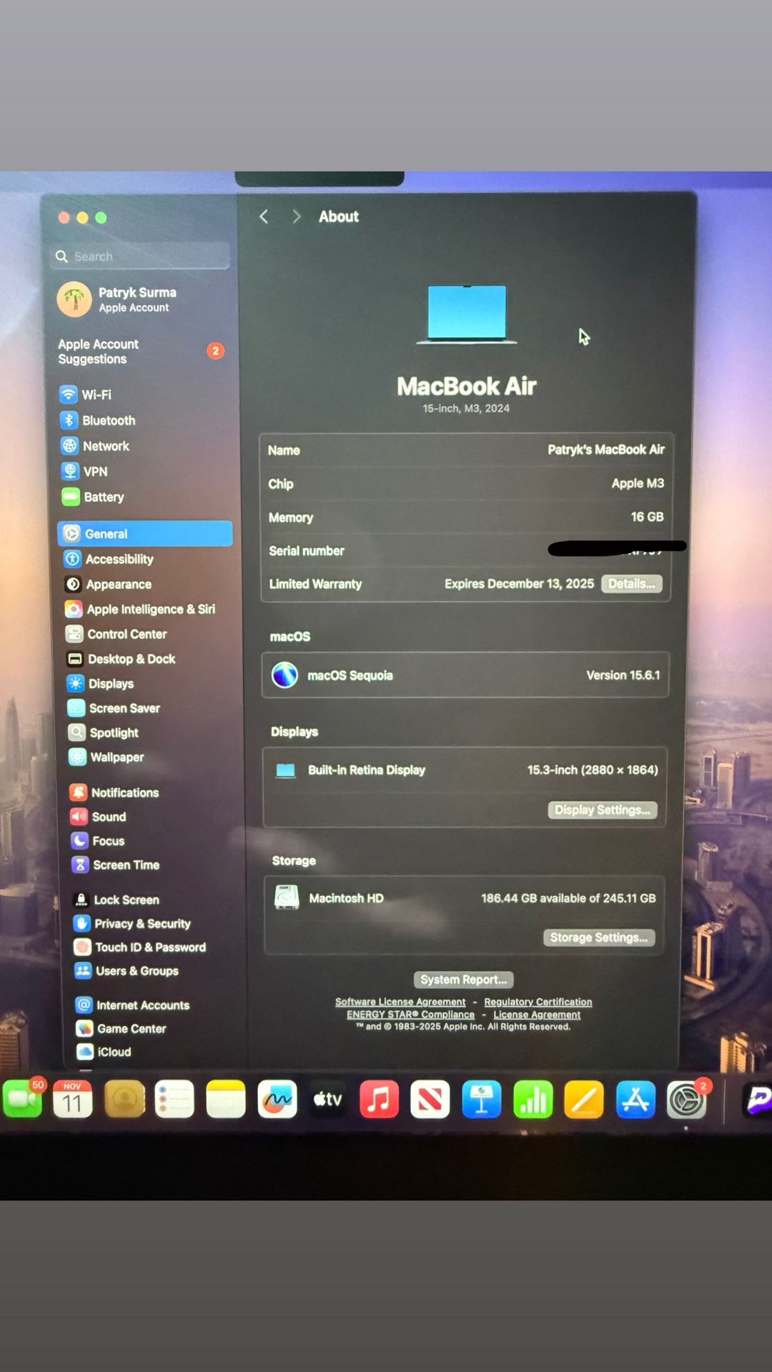 2024 M3 Chip Macbook Air