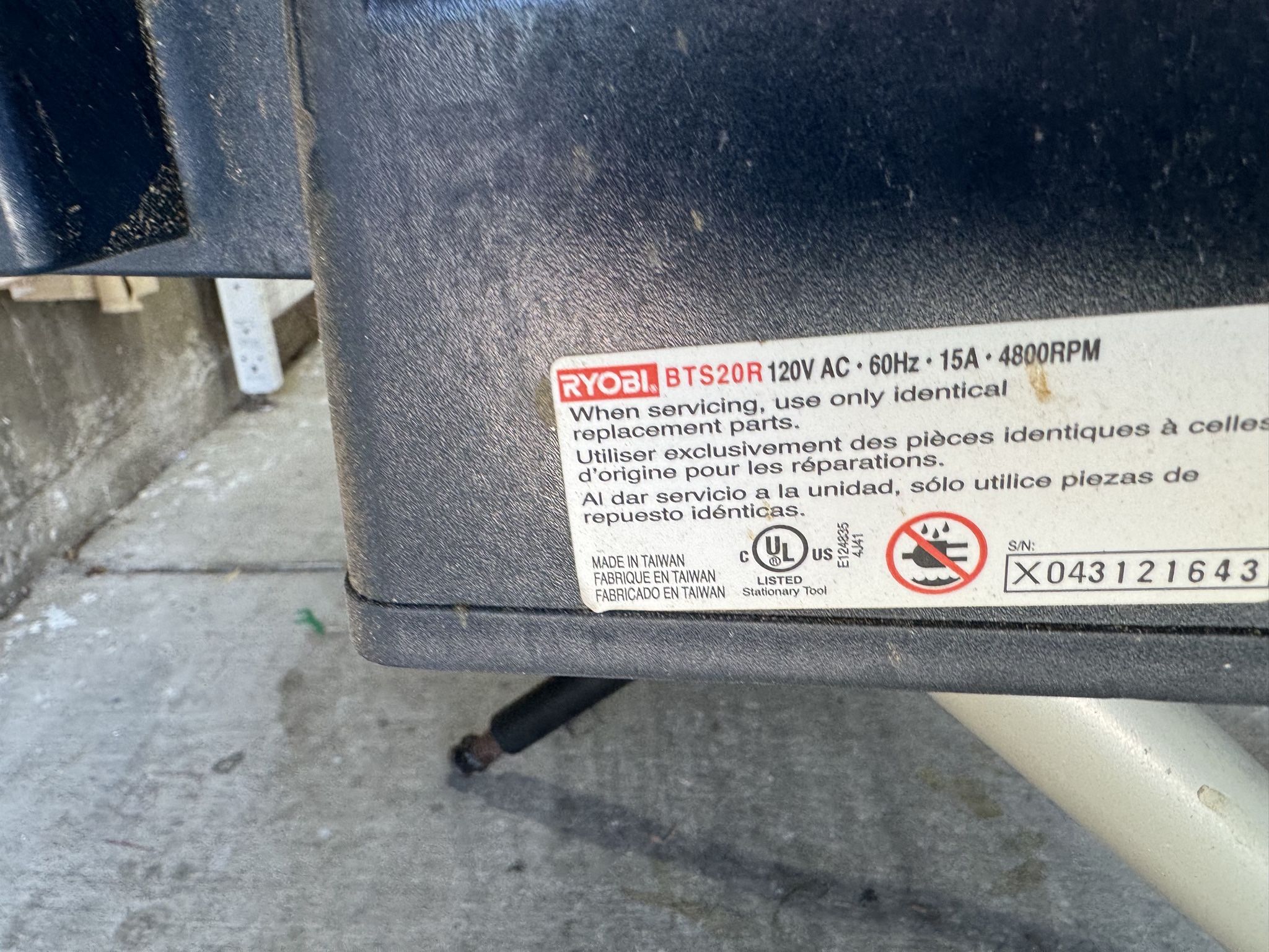 Ryobi Table Saw