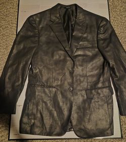 Leather coat