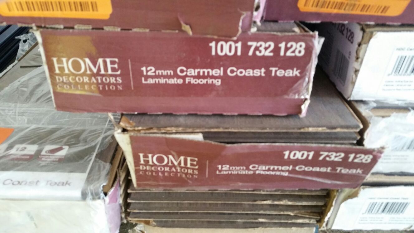 12 cases of Carmel Coast Teak Laminate Flooring