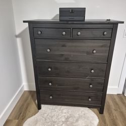 Wood Tall Ikea Hemnes Dresser
